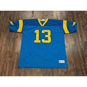 Vintage St. Louis Rams Jersey Mens 2XL NFL Football Kurt Warner 90s USA Logo Ath